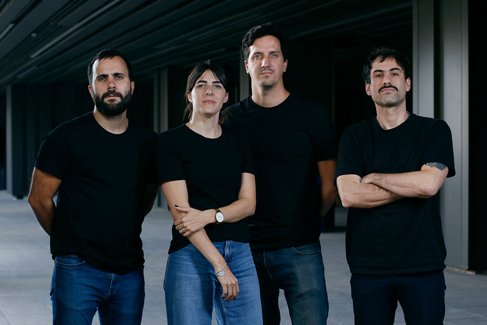 Juan Cáceres, Mercedes Alonzo, Lucas Piacentini y Leo Orsolini.